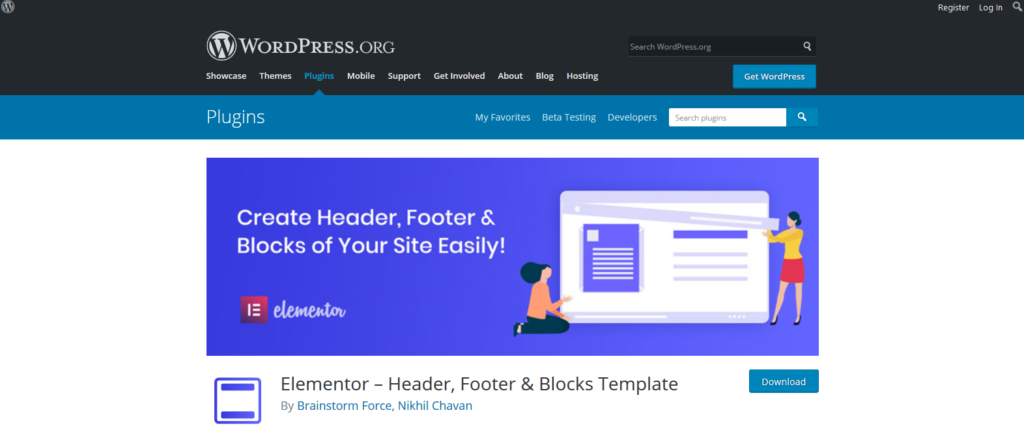 Elementor – Header, Footer & Blocks Template
