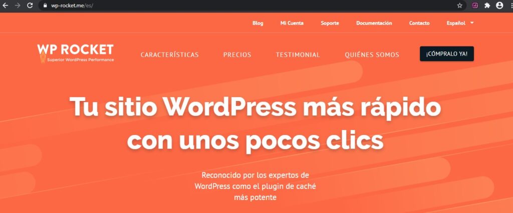 WP Rocket para wordpress