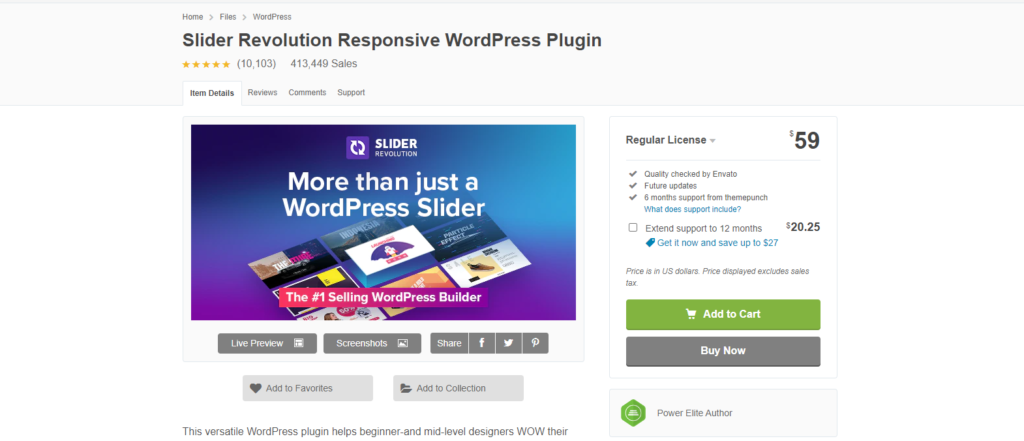 slider revolution wordpress