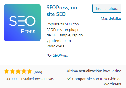 seopress version gratuita