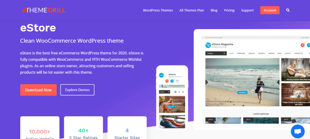 estore tema wordpress