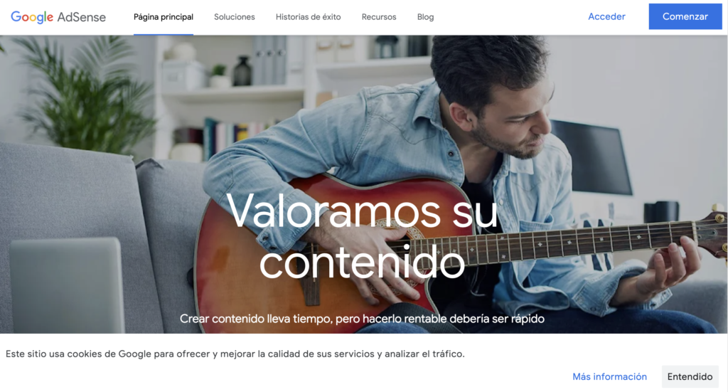 ventajas de monetizar con Google adsense