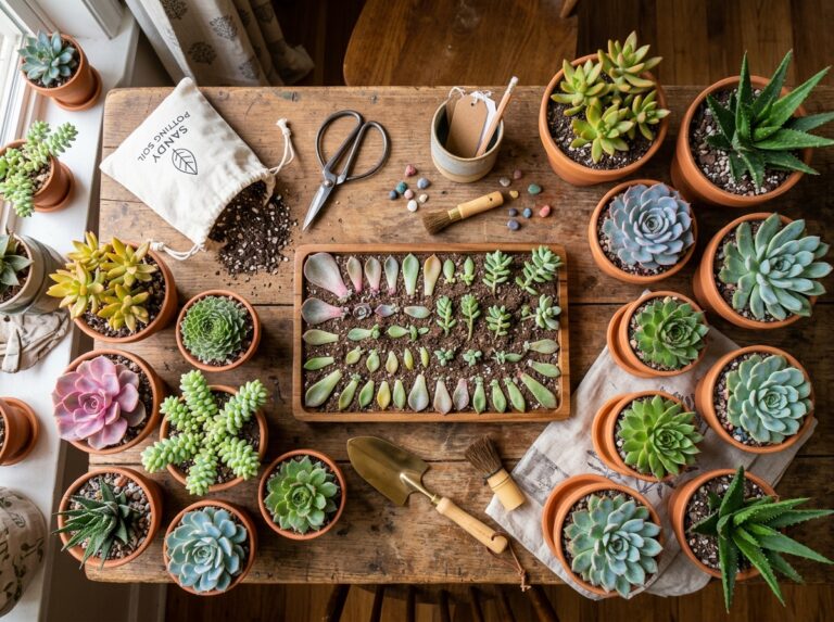 🌵 Cómo Multiplicar tus Suculentas Favoritas (con Altas Probabilidades de Éxito) 🌱