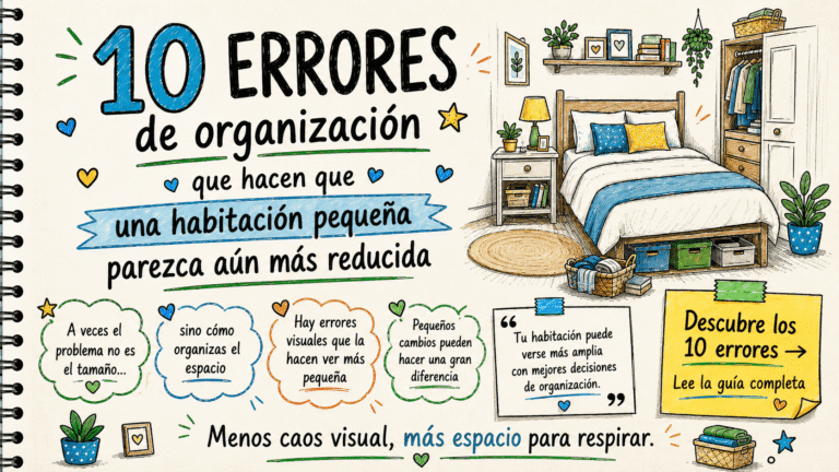10 errores de organización que hacen que una habitación pequeña parezca aún más reducida