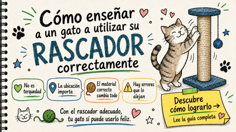Cómo enseñar a un gato a utilizar su rascador correctamente