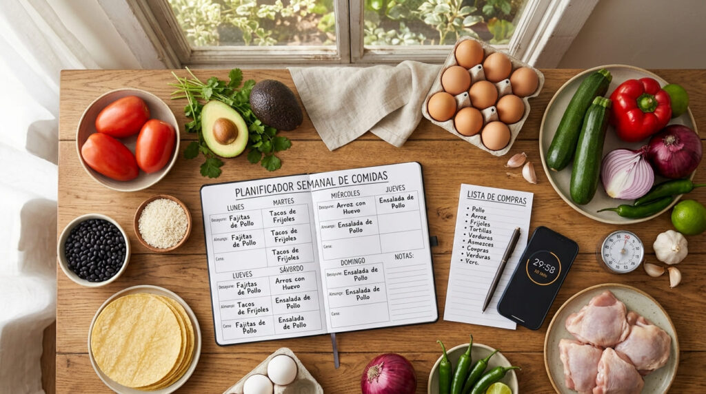 Cómo planificar las comidas de toda la semana en menos de 30 minutos