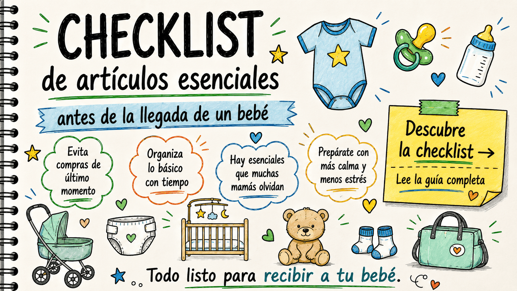 artículos esenciales antes de la llegada de un bebé
