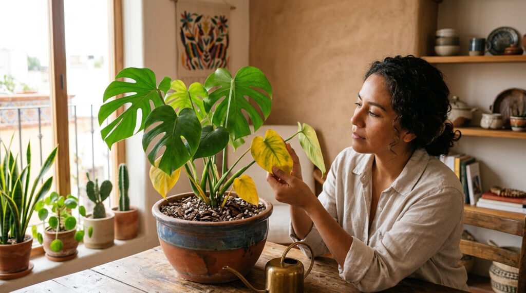 ¿Por qué las hojas de tus plantas se ponen amarillas?